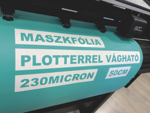 Folie mască tăiabilă cu plotter 230mic 50cm